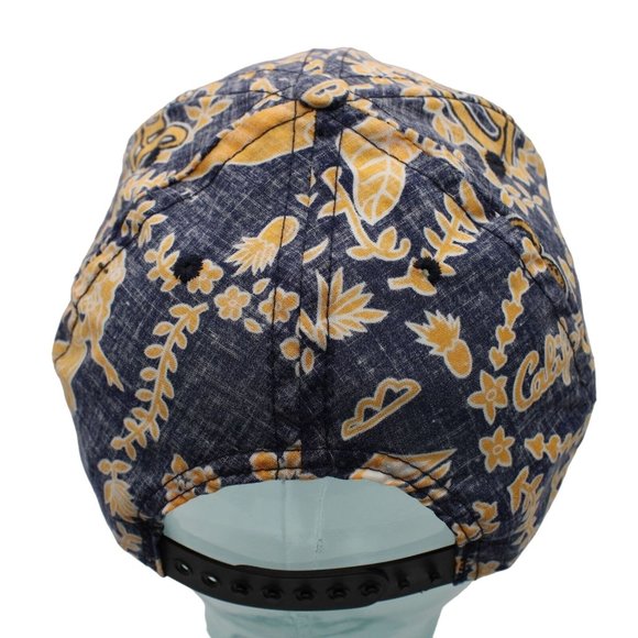 California Cal State Berkley Blue Gold Hawaiian Snapback Hat Ke Nui Hula Girl - Picture 5 of 10